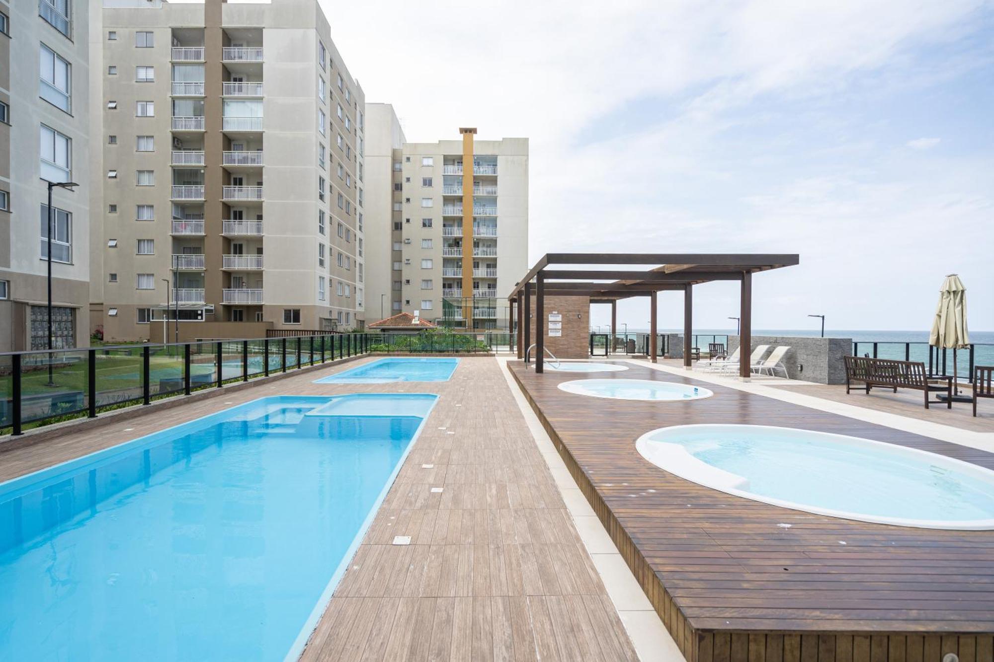Aptos Completos Com Vista Mar Pe Na Areia Em Barra Velha Em Condominio Resort Com Spa, Piscina, Quadra De Futebol, Sala De Jogos, Brinquedoteca, Complexo Com Diversos Comercios Zewnętrze zdjęcie